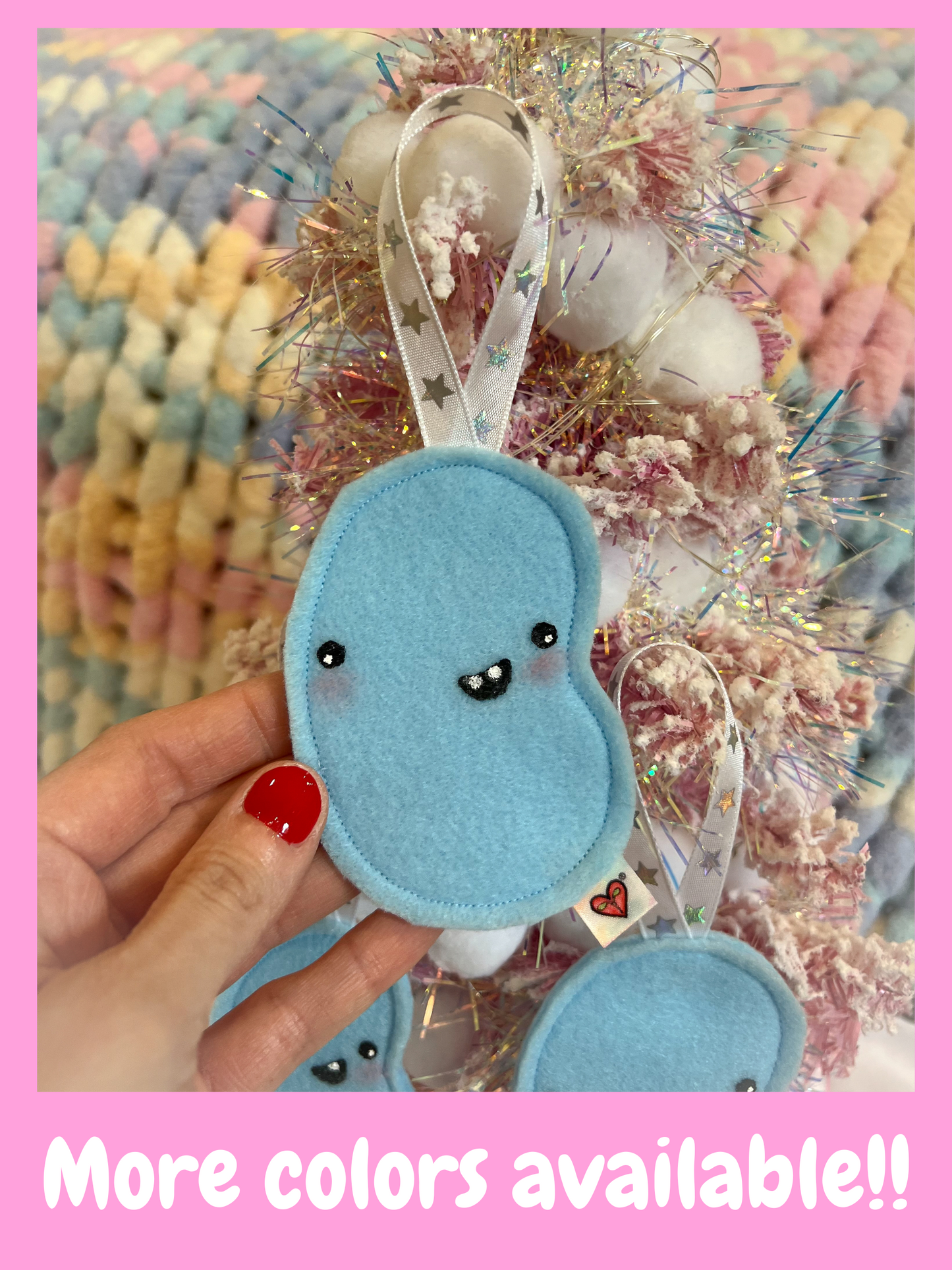 BeanTown Buddies® Baby Blue Jelly Bean Ornament