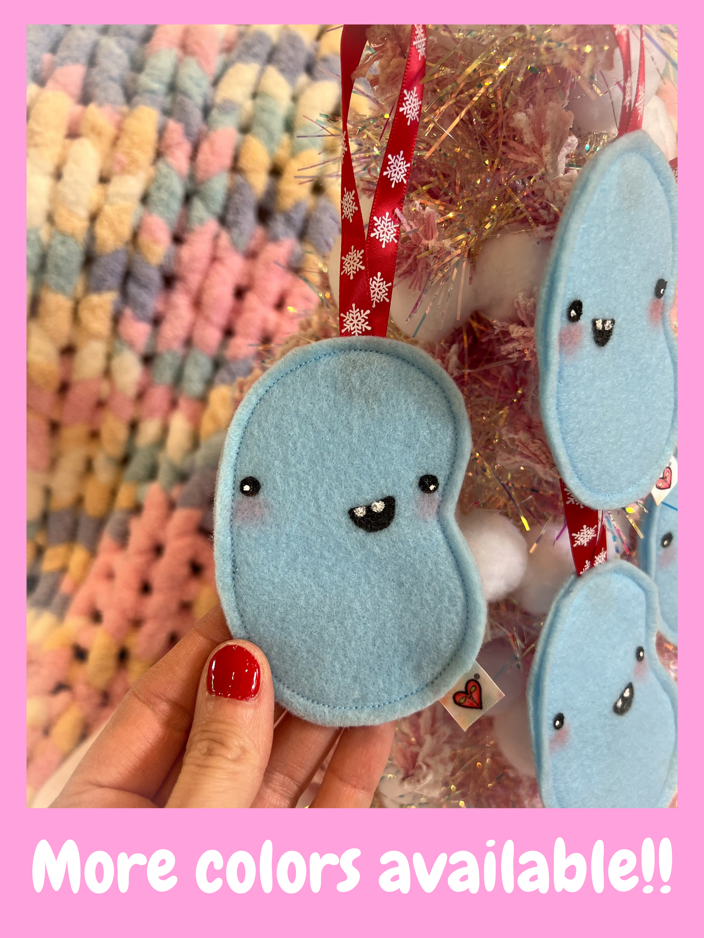 BeanTown Buddies® Baby Blue Jelly Ornament