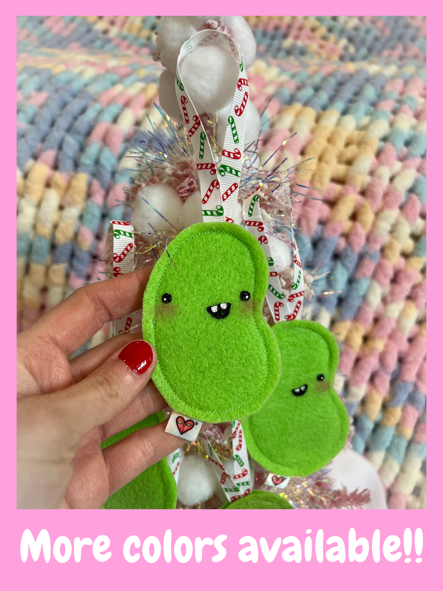 BeanTown Buddies® Lime Green Jelly Bean Ornament