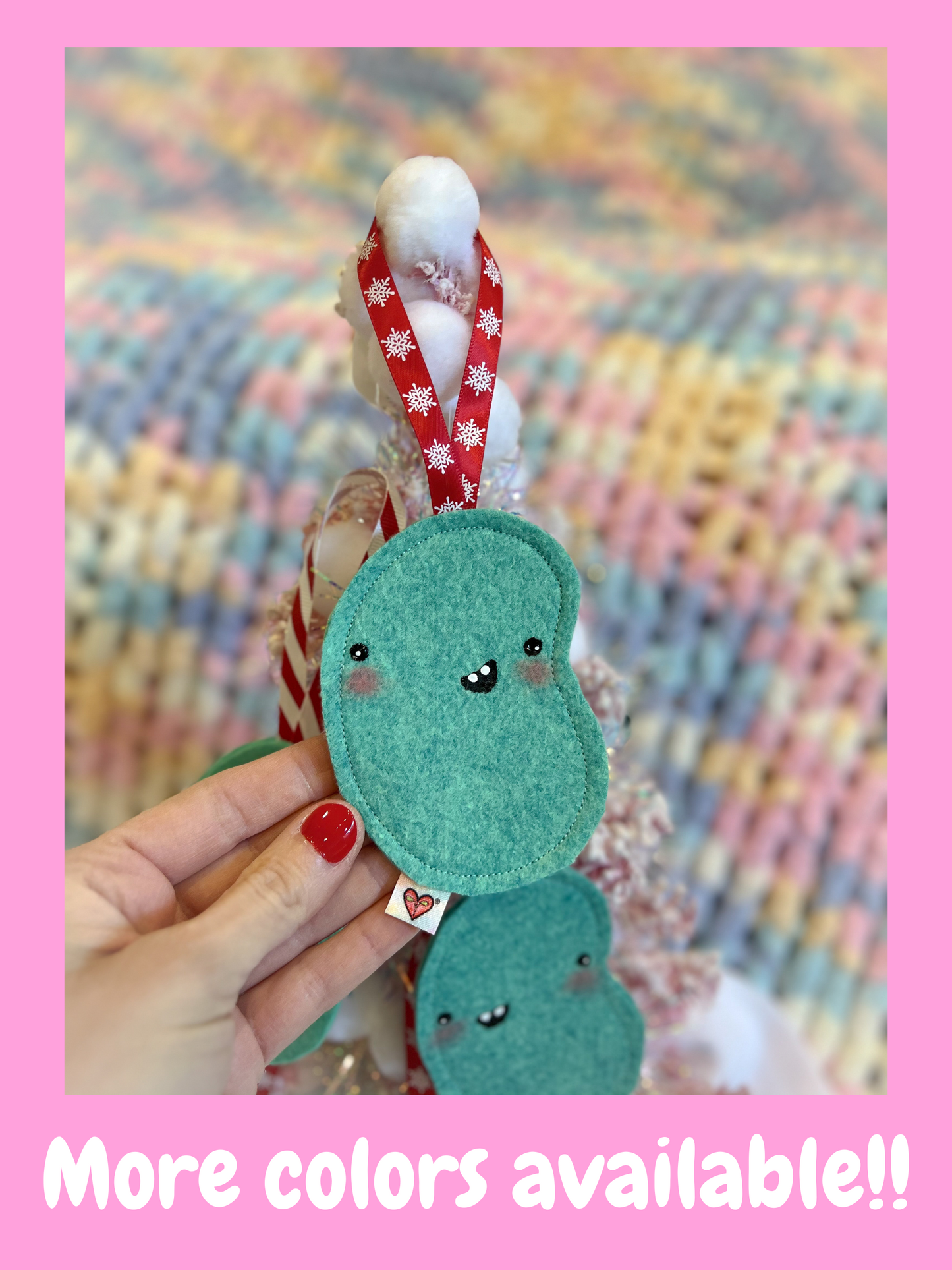 BeanTown Buddies® Teal Bean Ornament