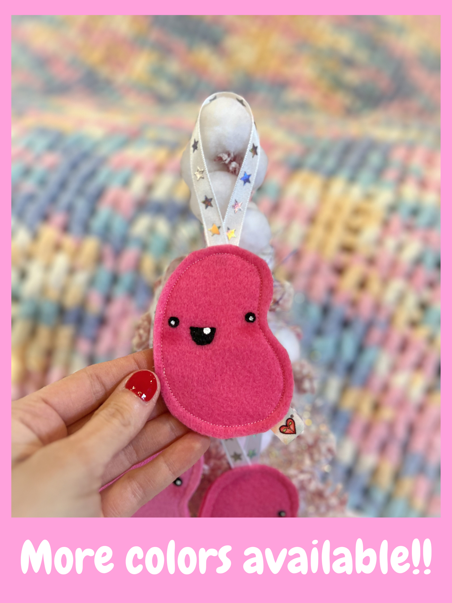 BeanTown Buddies® Pink Jelly Bean Ornament