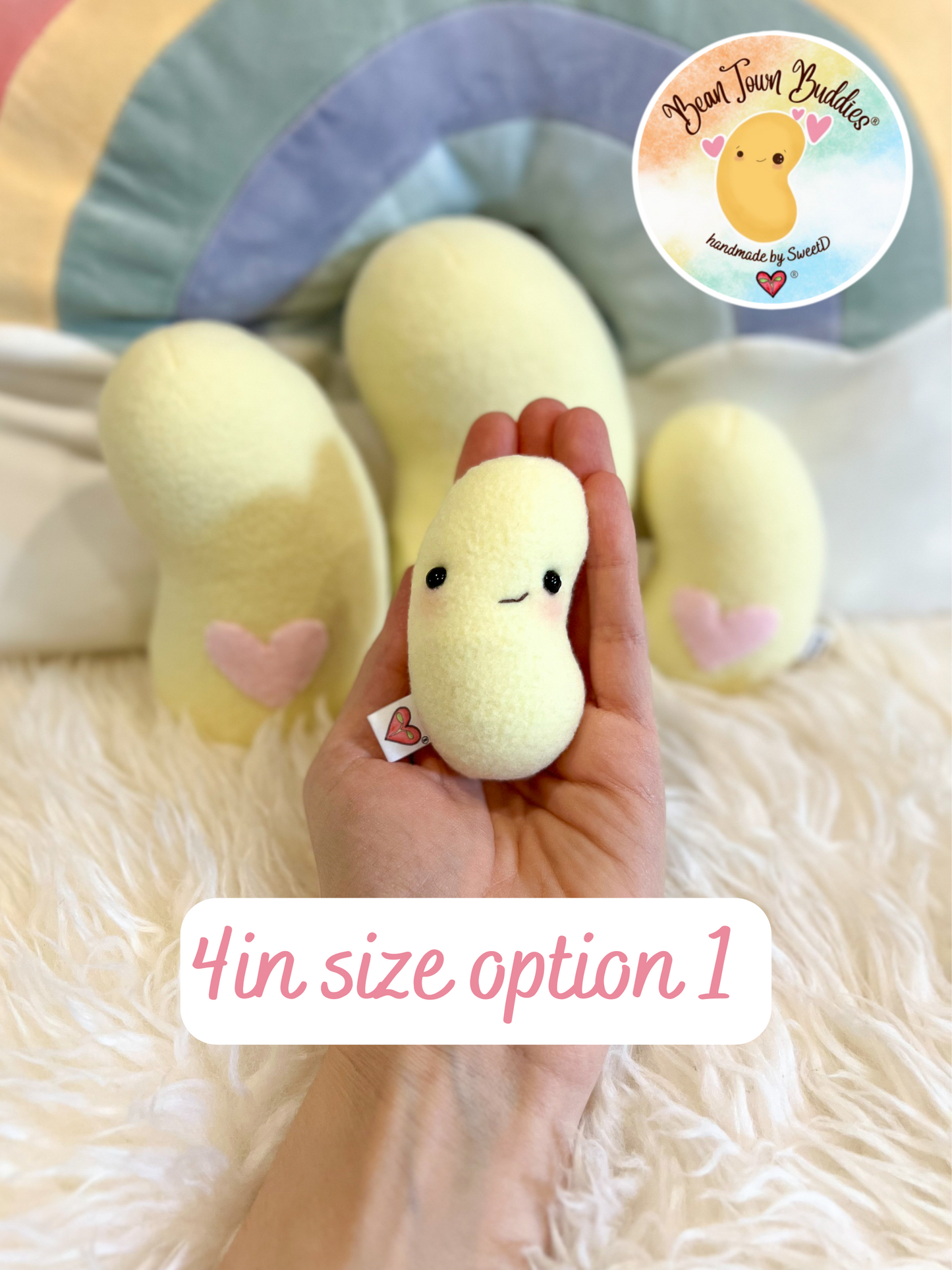 BeanTown Buddies® Oli Pale Yellow Bean Plush