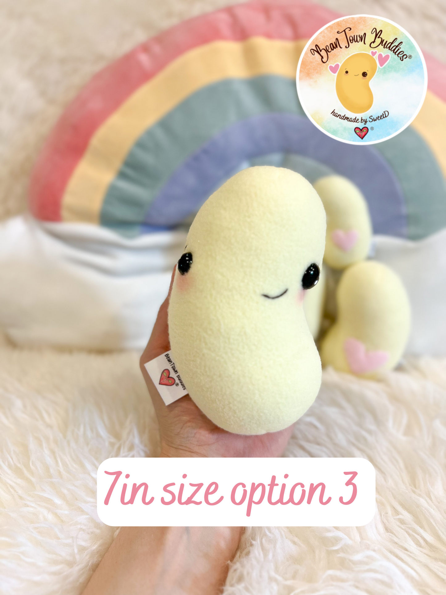 BeanTown Buddies® Oli Pale Yellow Bean Plush