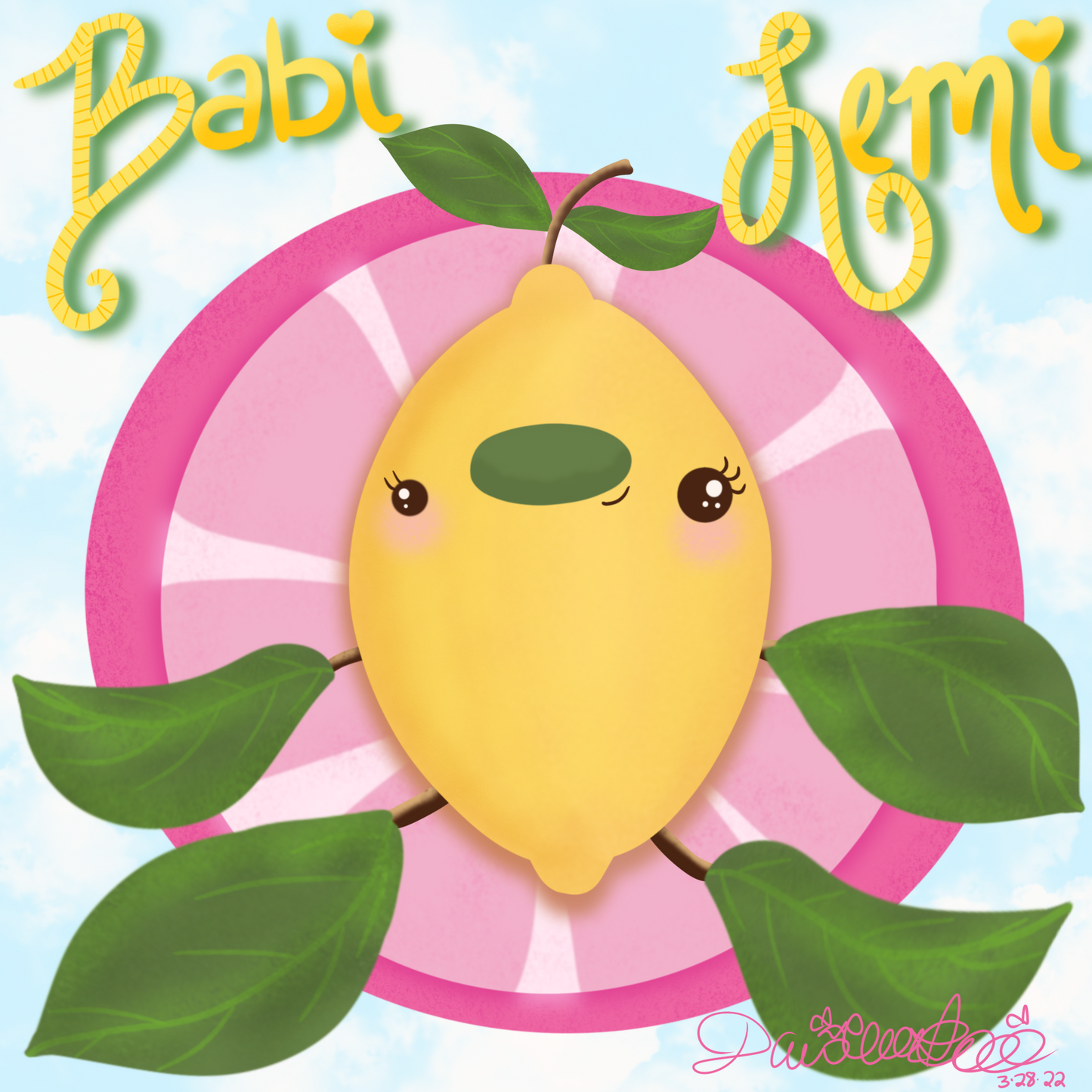 BeanTown Buddies® Babi Lemi kawaii lemon plushie