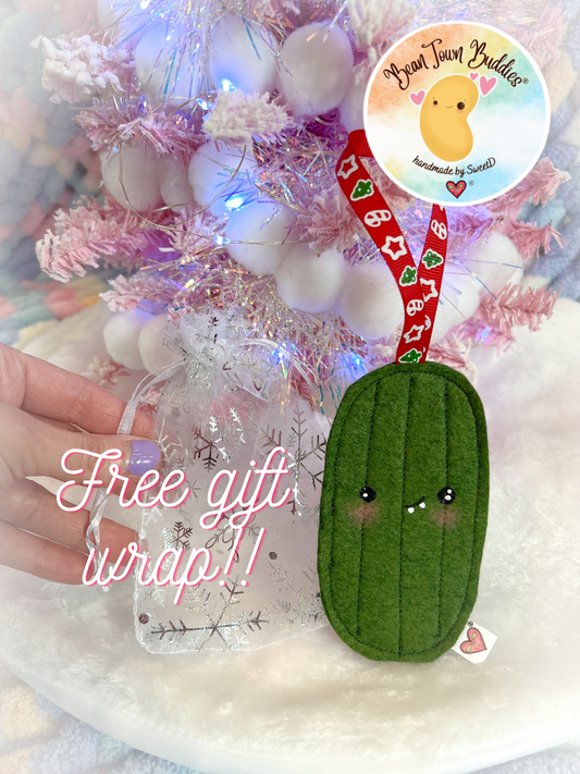 BeanTown Buddies® Gherki Pickle Holiday Felt Ornament