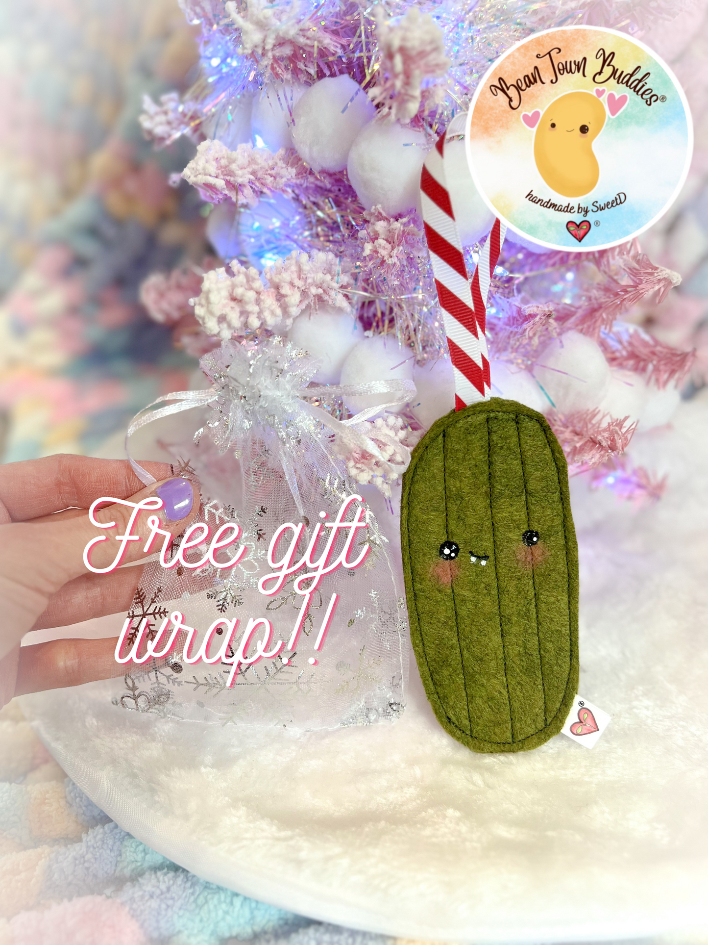 BeanTown Buddies® Gherki Pickle Holiday Ornament