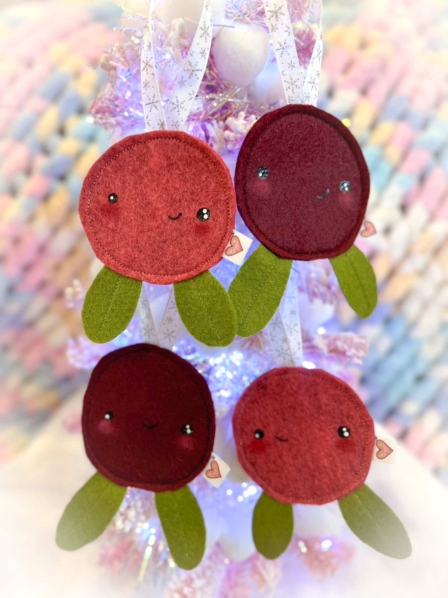 BeanTown Buddies® Cran-Berri Wool Felt Ornament