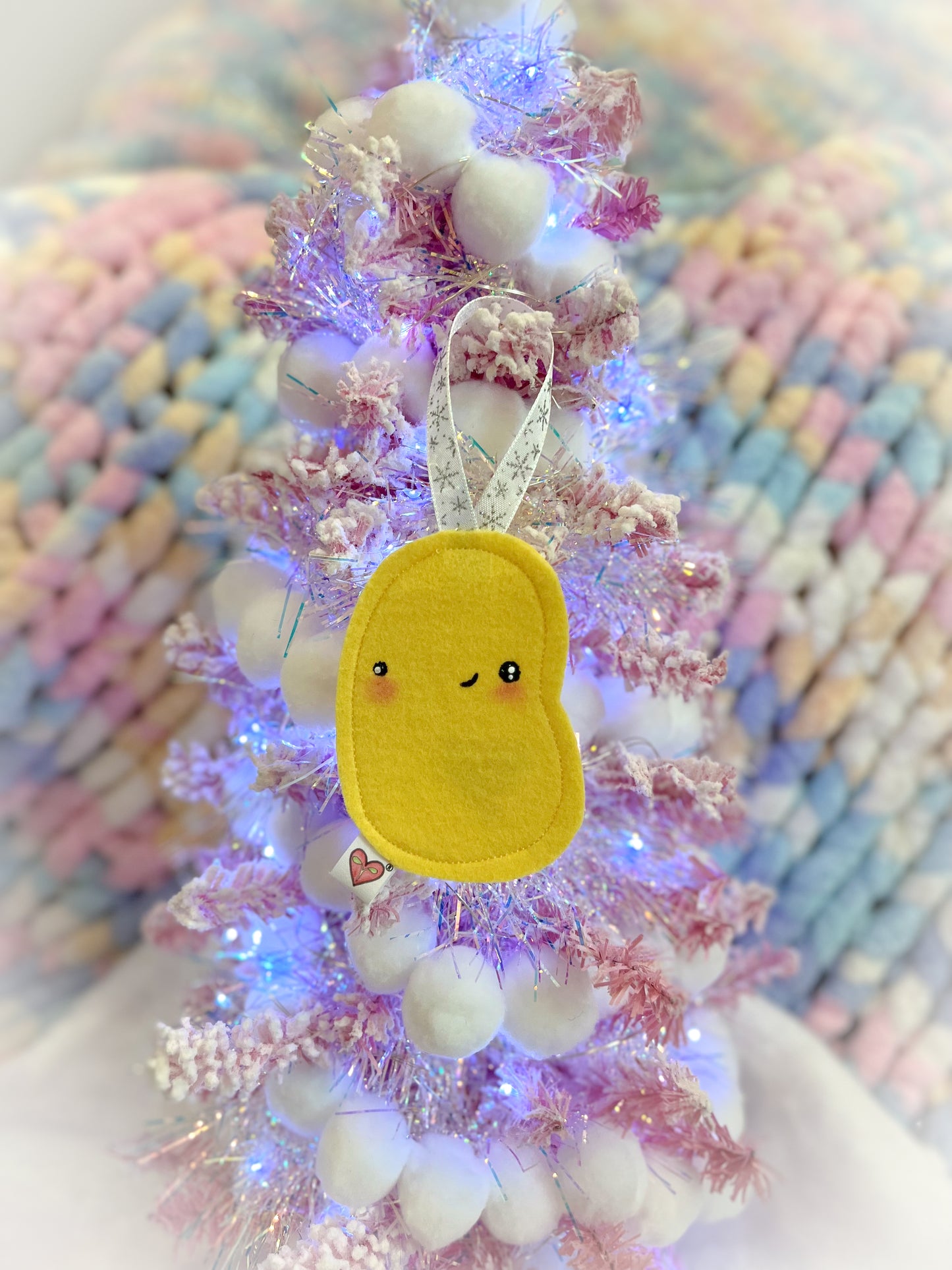 BeanTown Buddies® Oli Yellow Jelli Bean Felt Ornament