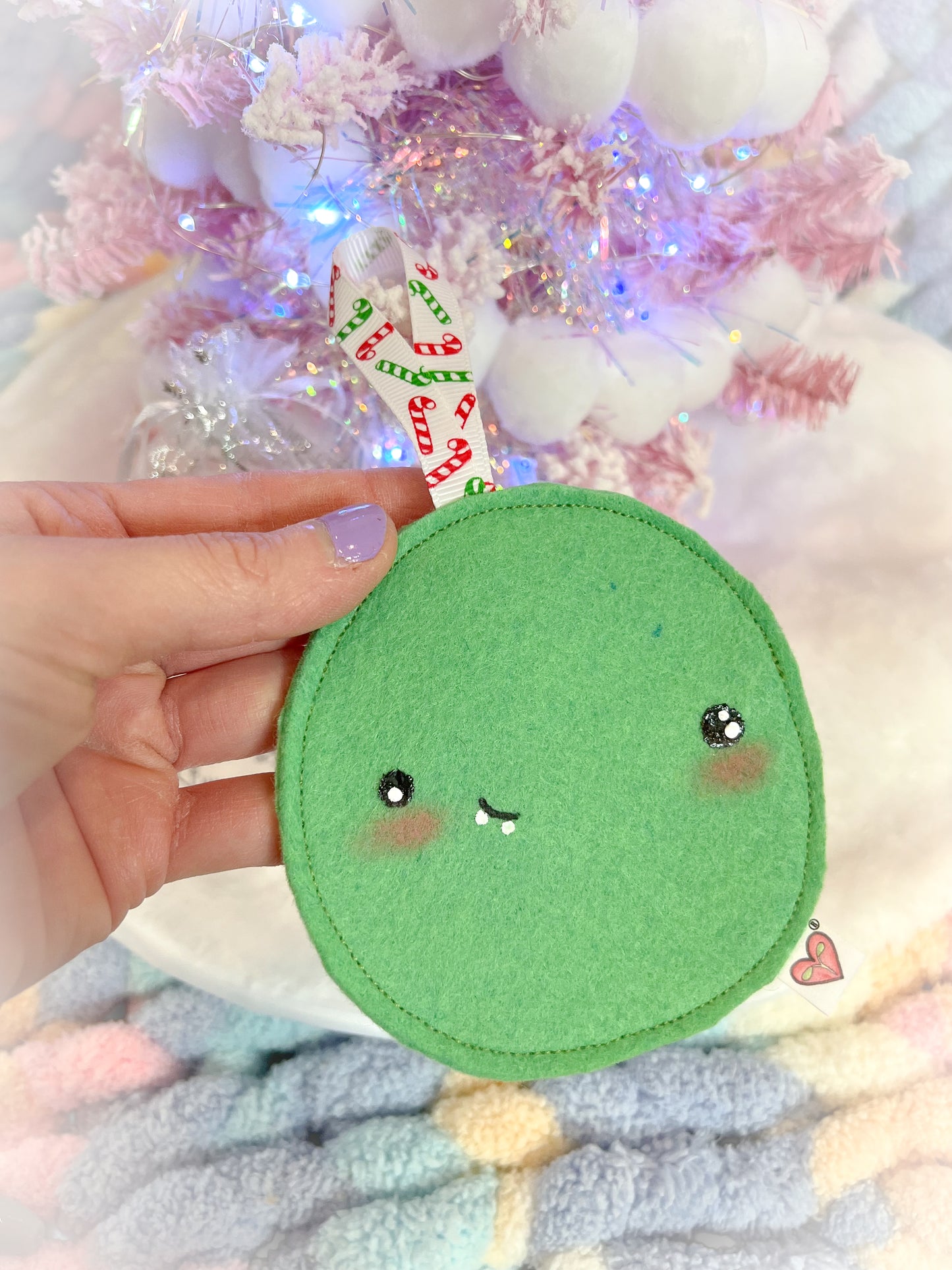 BeanTown Buddies® HapPea Personalizable Felt Ornament