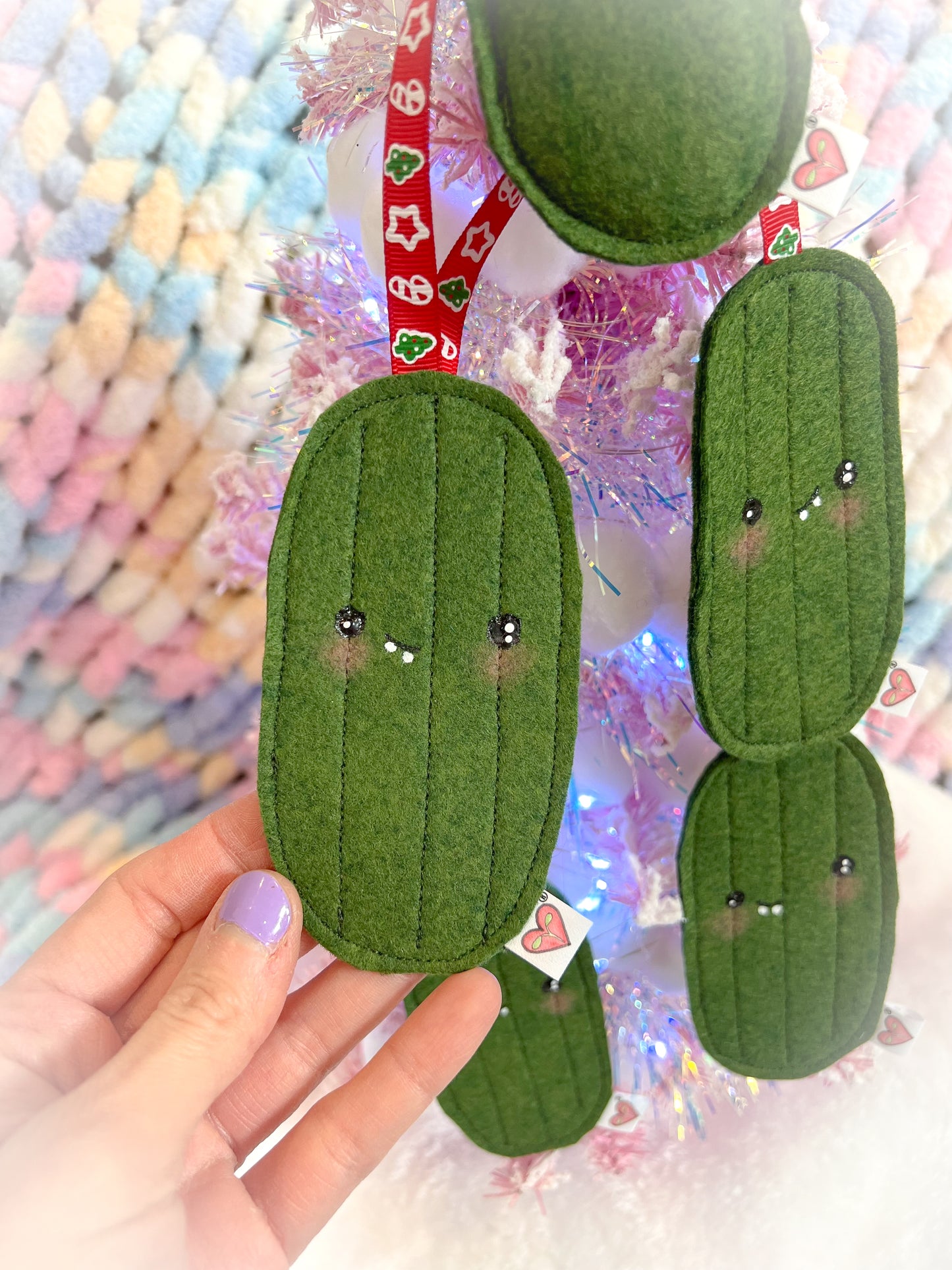 BeanTown Buddies® Gherki Pickle Holiday Felt Ornament