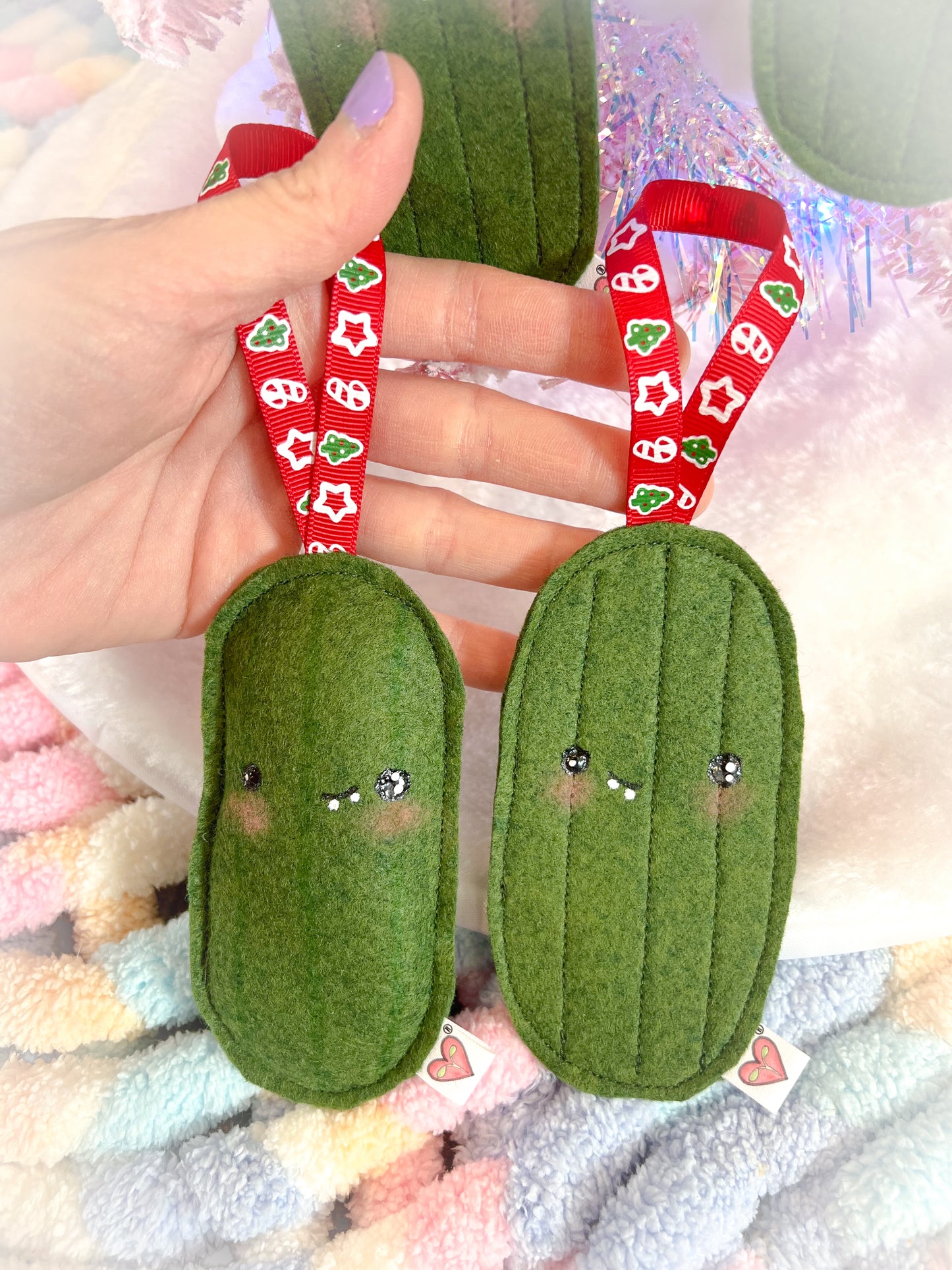 BeanTown Buddies® Gherki Pickle Holiday Felt Ornament