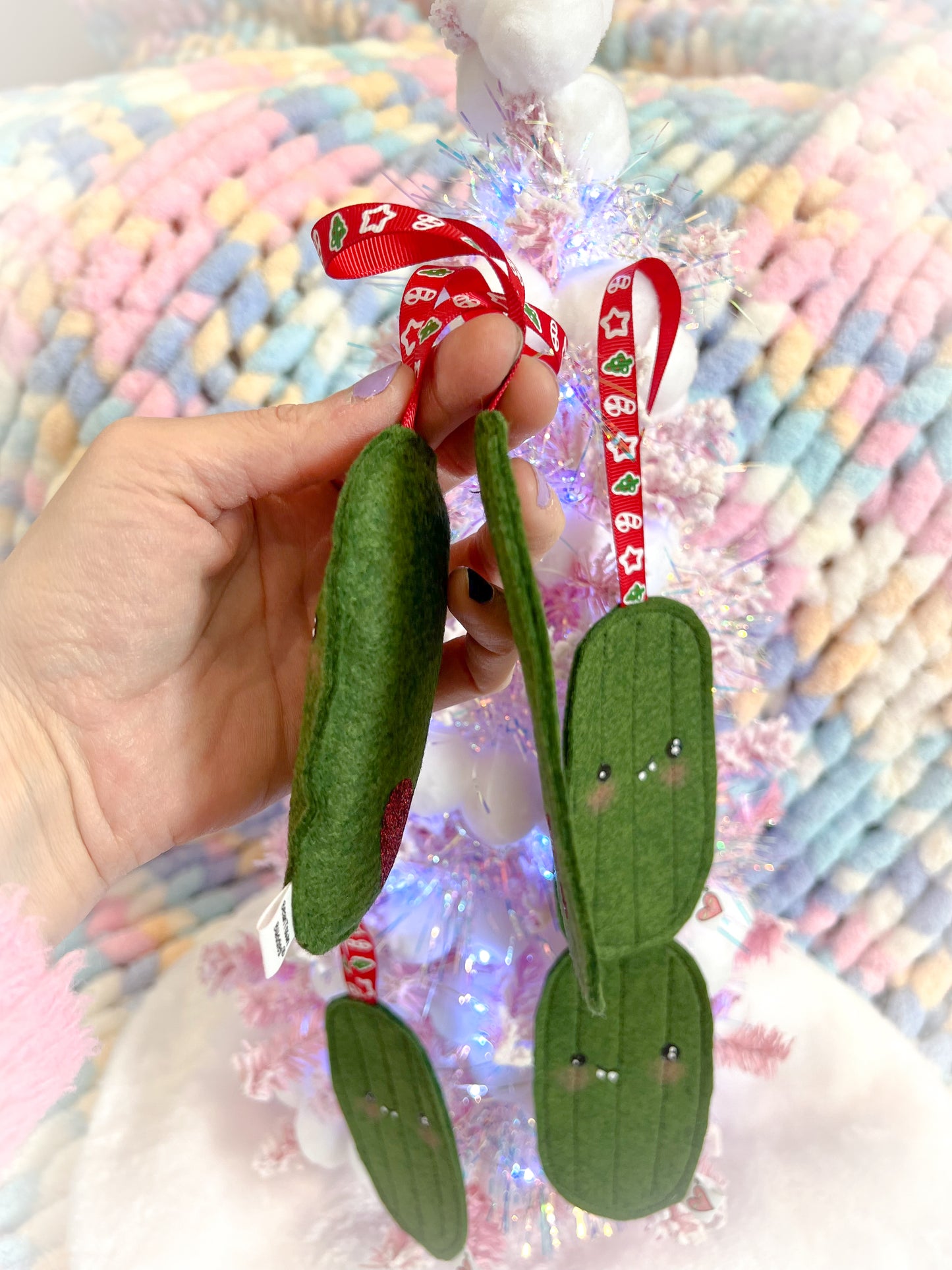 BeanTown Buddies® Gherki Pickle Holiday Felt Ornament