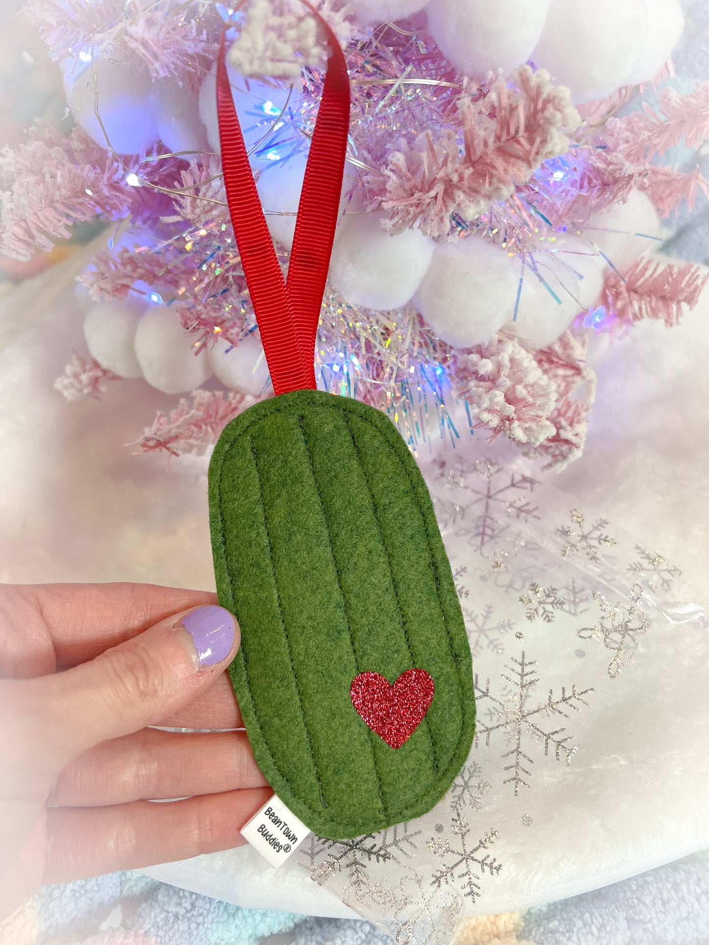 BeanTown Buddies® Gherki Pickle Holiday Felt Ornament