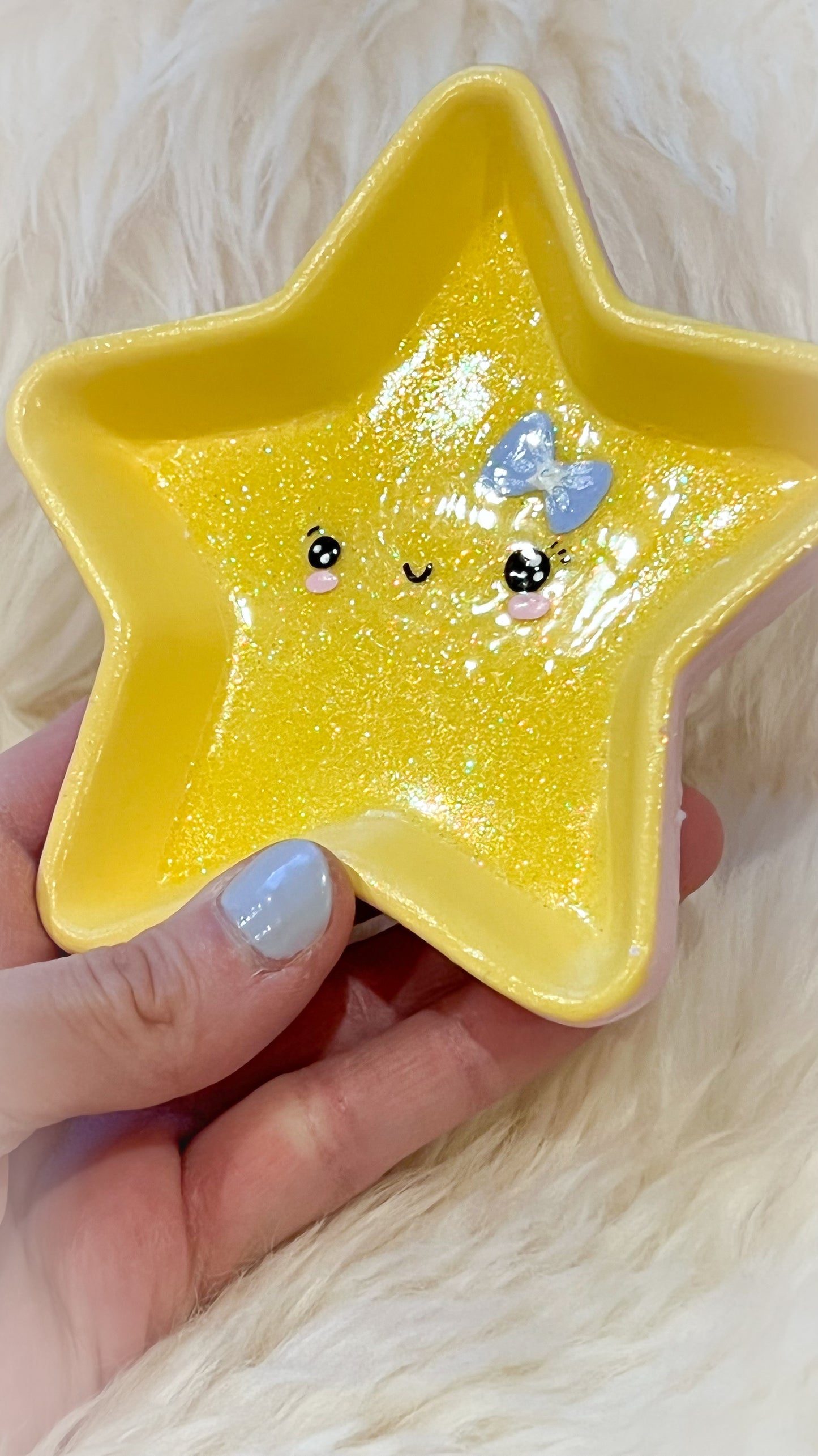 BeanTown Buddies® Star Glitter Ceramic Trinket Dish