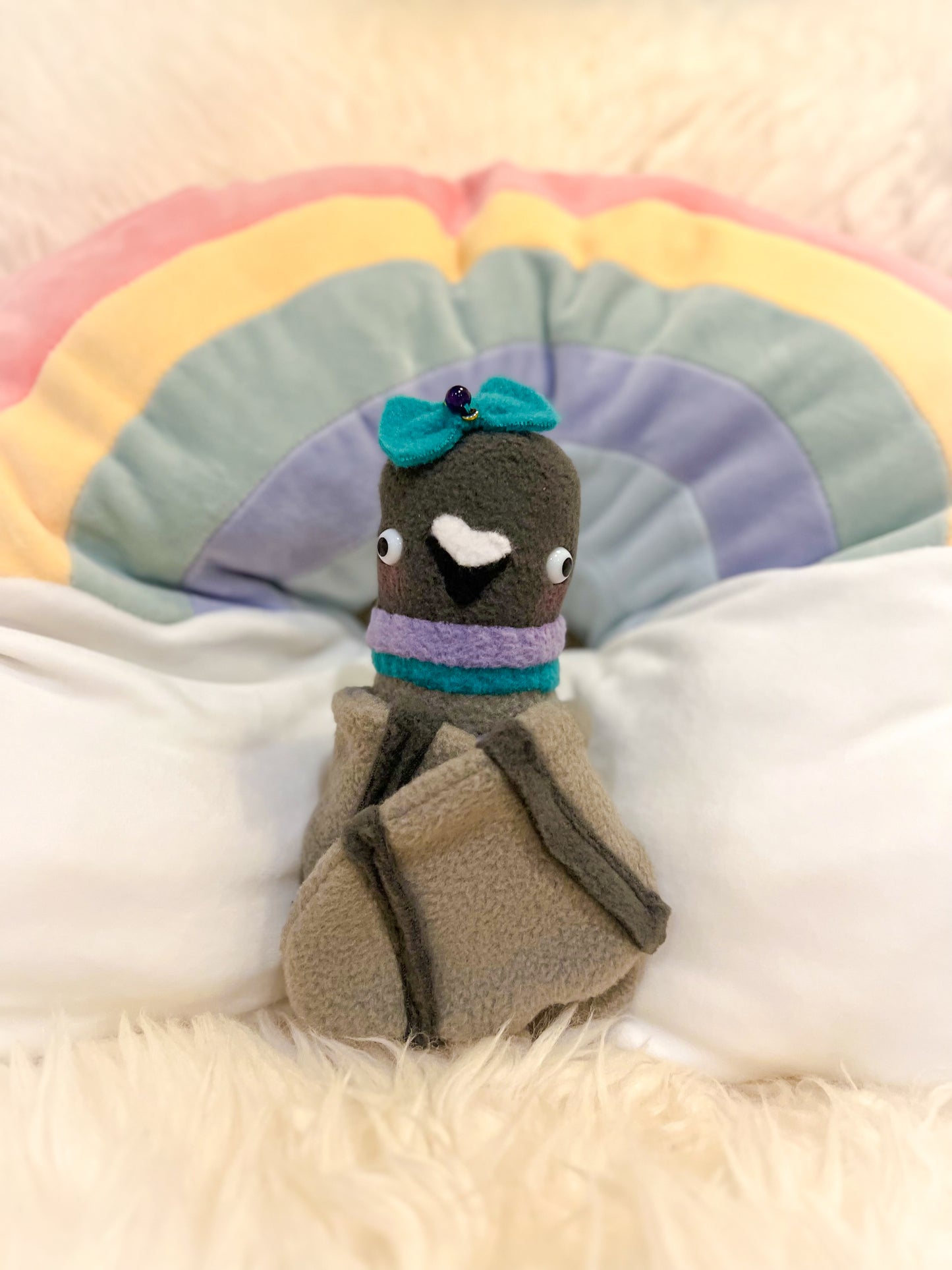 BeanTown Buddies® Cushati Weighted Pigeon Plushie